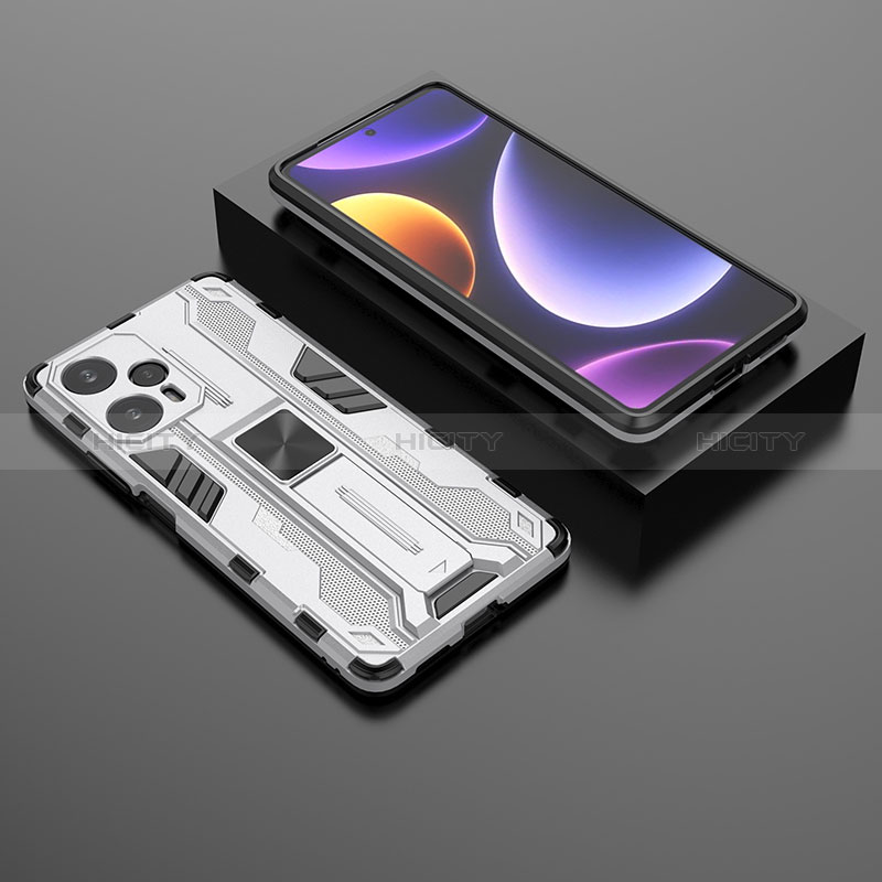 Xiaomi Poco F5 5G用ハイブリットバンパーケース スタンド プラスチック 兼シリコーン カバー マグネット式 KC1 Xiaomi 