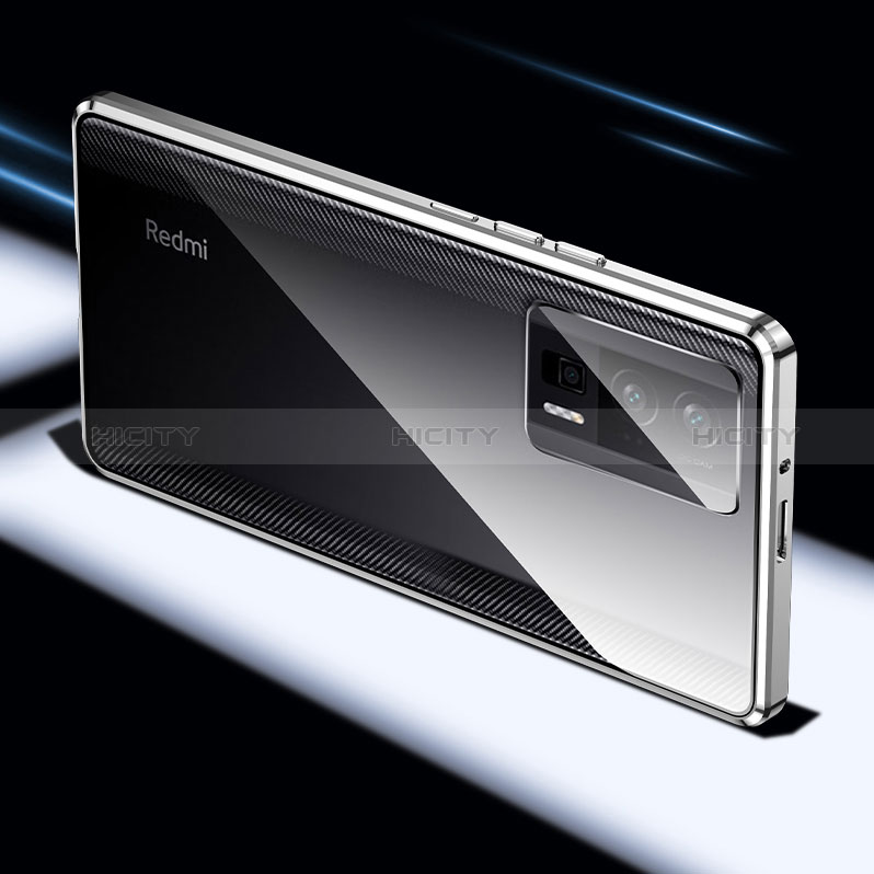 Xiaomi Poco F5 Pro 5G用ケース 高級感 手触り良い アルミメタル 製の金属製 360度 フルカバーバンパー 鏡面 カバー P02 Xiaomi 
