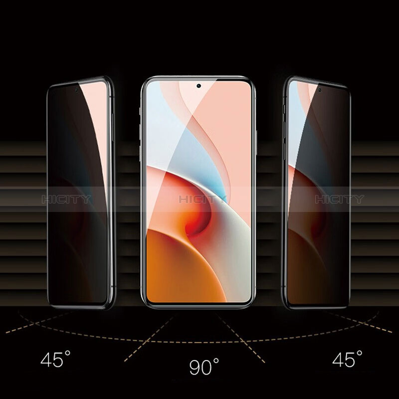 Xiaomi Poco M4 Pro 5G用反スパイ 強化ガラス 液晶保護フィルム Xiaomi クリア