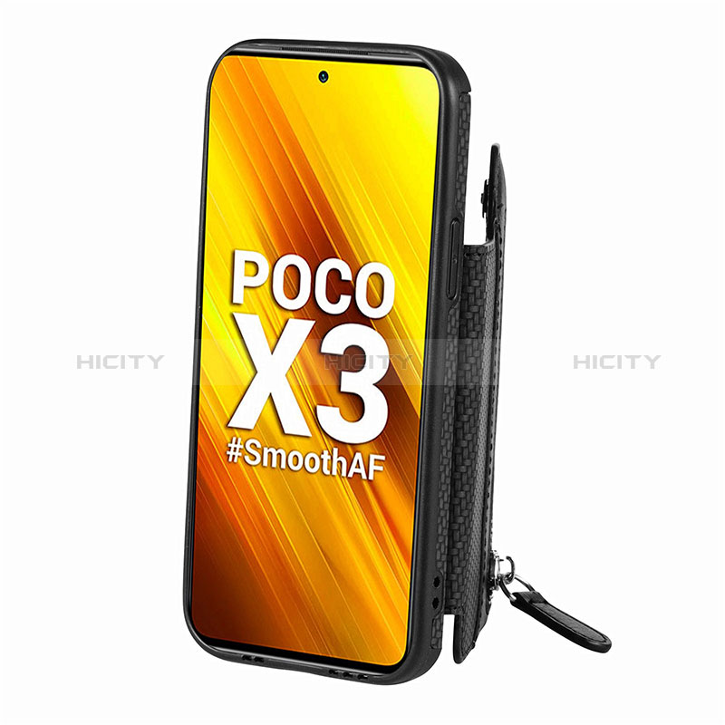 Xiaomi Poco X3用極薄ソフトケース シリコンケース 耐衝撃 全面保護 マグネット式 バンパー S03D Xiaomi 