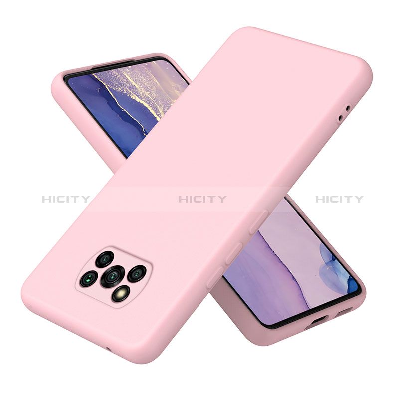 Xiaomi Poco X3 NFC用360度 フルカバー極薄ソフトケース シリコンケース 耐衝撃 全面保護 バンパー H01P Xiaomi ローズゴールド