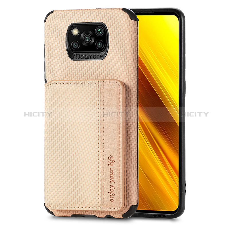 Xiaomi Poco X3 NFC用極薄ソフトケース シリコンケース 耐衝撃 全面保護 マグネット式 バンパー S01D Xiaomi 