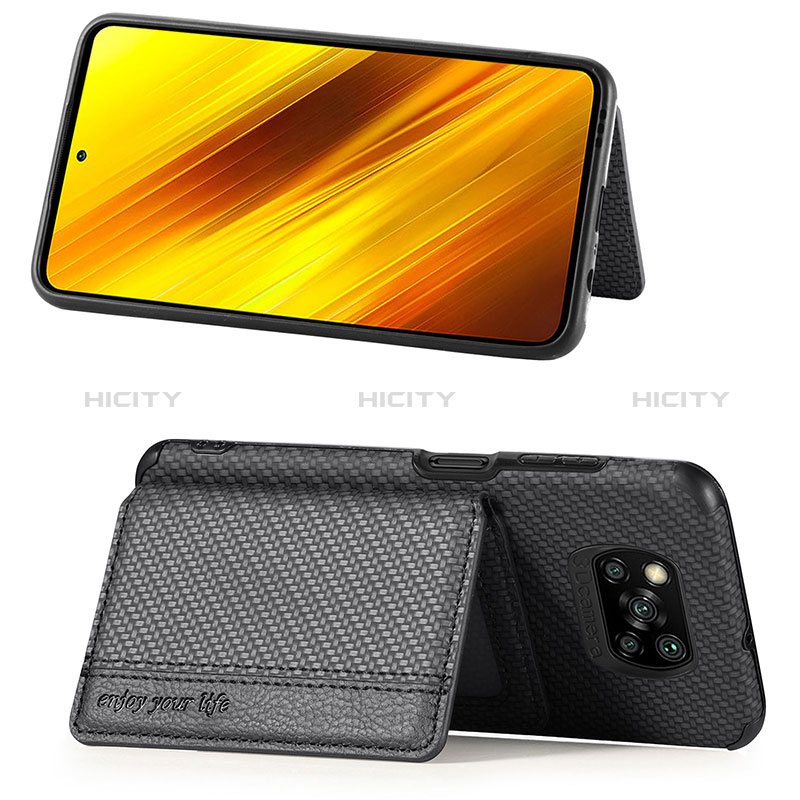 Xiaomi Poco X3 NFC用極薄ソフトケース シリコンケース 耐衝撃 全面保護 マグネット式 バンパー S01D Xiaomi 