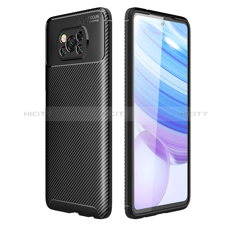 Xiaomi Poco X3 NFC用シリコンケース ソフトタッチラバー ツイル カバー S01 Xiaomi 