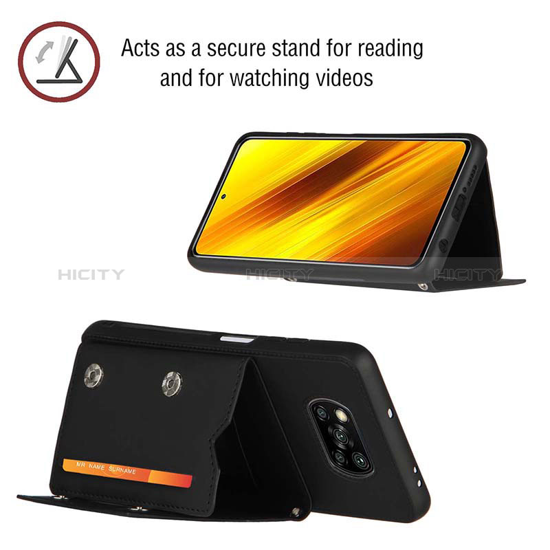 Xiaomi Poco X3 NFC用ケース 高級感 手触り良いレザー柄 Y01B Xiaomi 