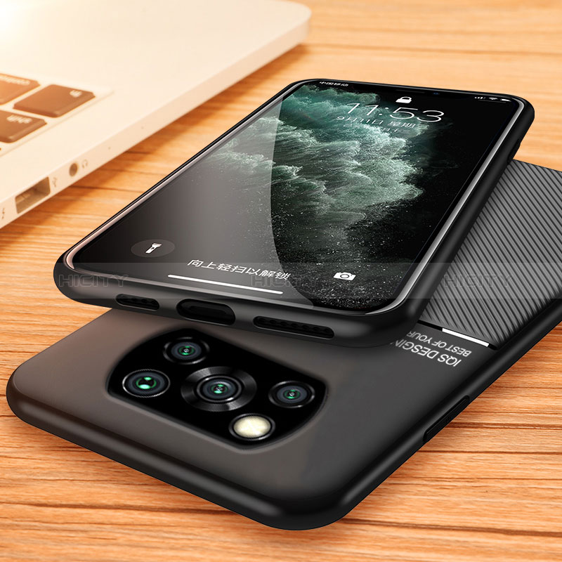 Xiaomi Poco X3 NFC用極薄ソフトケース シリコンケース 耐衝撃 全面保護 マグネット式 バンパー Xiaomi 