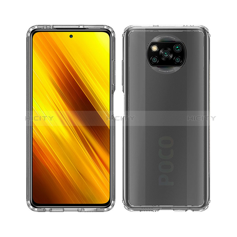 Xiaomi Poco X3 NFC用360度 フルカバー ハイブリットバンパーケース クリア透明 プラスチック カバー ZJ5 Xiaomi 