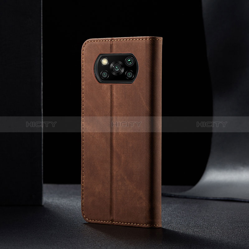 Xiaomi Poco X3 NFC用手帳型 布 スタンド B02S Xiaomi 