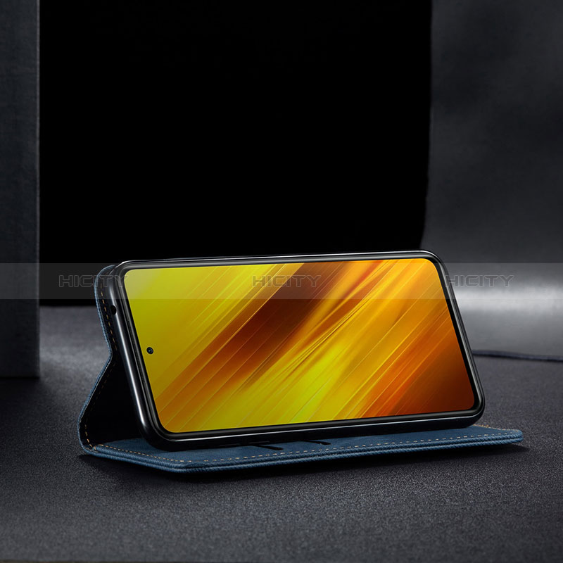 Xiaomi Poco X3 NFC用手帳型 布 スタンド B02S Xiaomi 