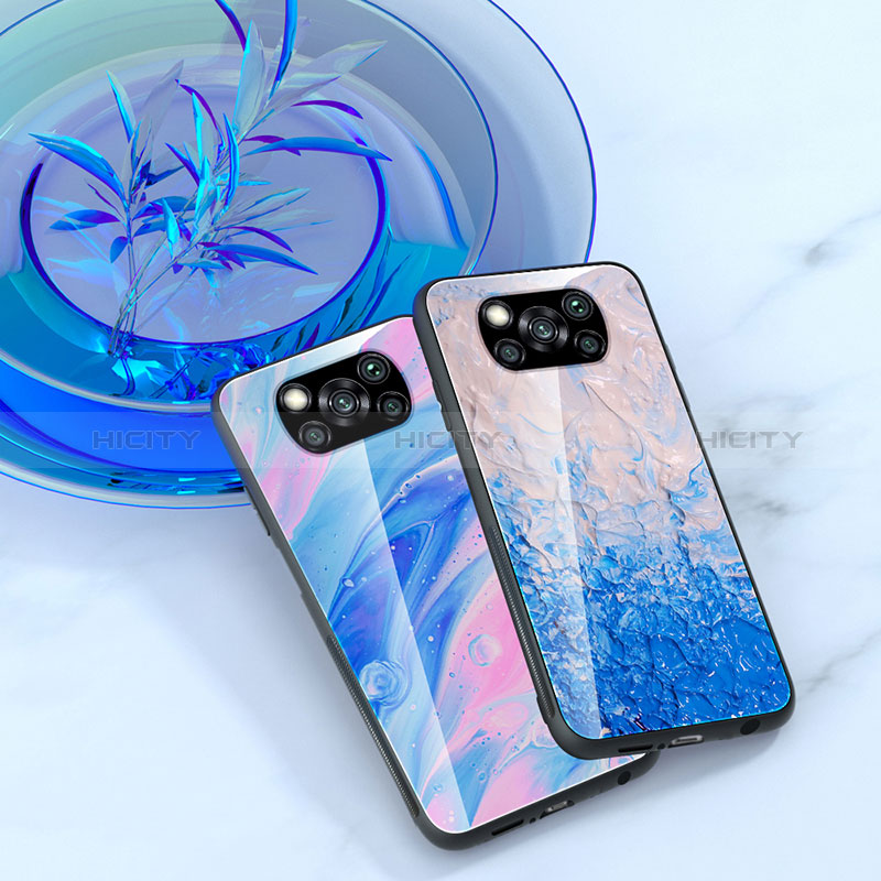 Xiaomi Poco X3 NFC用ハイブリットバンパーケース プラスチック パターン 鏡面 カバー JM1 Xiaomi 