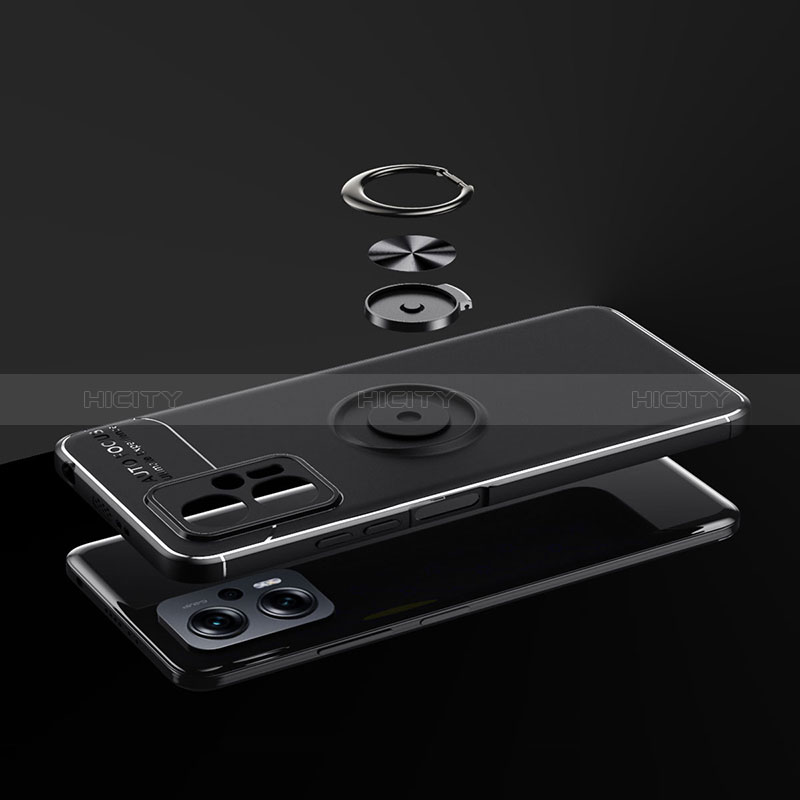 Xiaomi Poco X4 GT 5G用極薄ソフトケース シリコンケース 耐衝撃 全面保護 アンド指輪 マグネット式 バンパー SD1 Xiaomi 