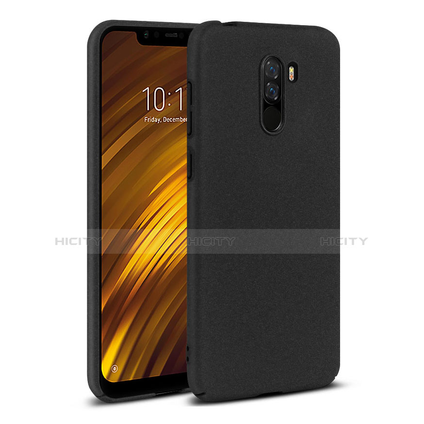 Xiaomi Pocophone F1用ハードケース カバー プラスチック アンド指輪 Xiaomi ブラック