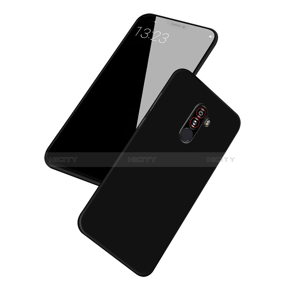 Xiaomi Pocophone F1用極薄ソフトケース シリコンケース 耐衝撃 全面保護 S02 Xiaomi ブラック