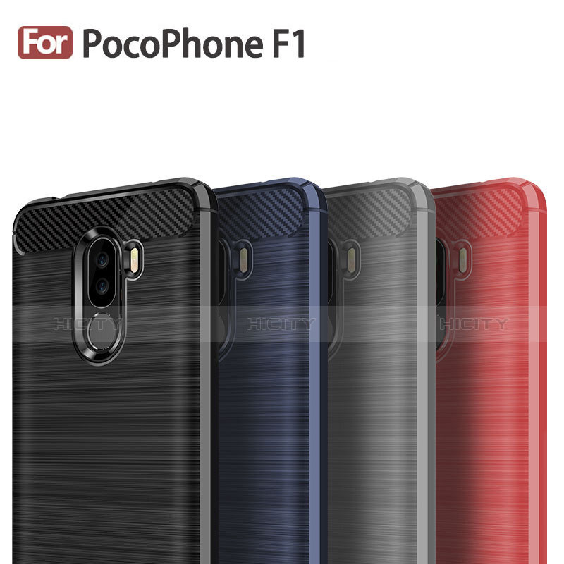 Xiaomi Pocophone F1用シリコンケース ソフトタッチラバー ライン カバー Xiaomi 