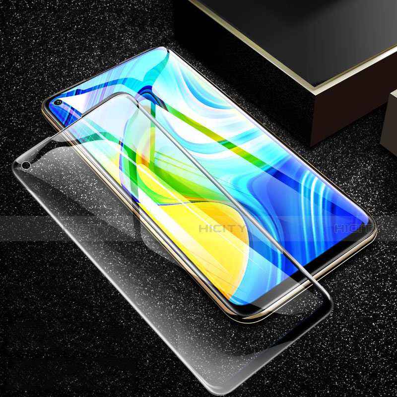 Xiaomi Redmi 10X 4G用強化ガラス フル液晶保護フィルム F02 Xiaomi ブラック