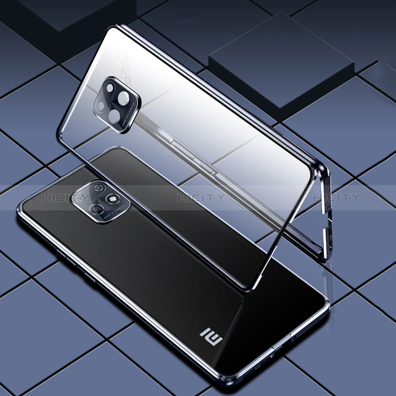 Xiaomi Redmi 10X 5G用ケース 高級感 手触り良い アルミメタル 製の金属製 360度 フルカバーバンパー 鏡面 カバー P01 Xiaomi 
