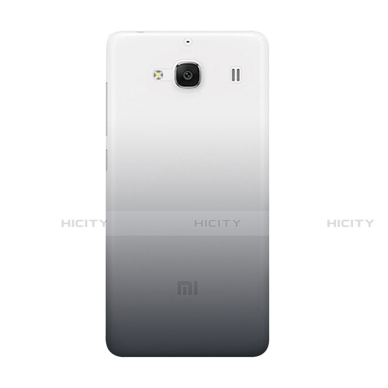 Xiaomi Redmi 2A用極薄ソフトケース グラデーション 勾配色 クリア透明 Xiaomi グレー