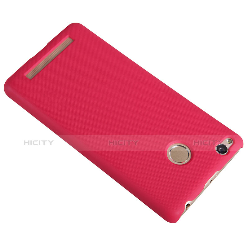 Xiaomi Redmi 3 High Edition用ハードケース プラスチック メッシュ デザイン Xiaomi レッド