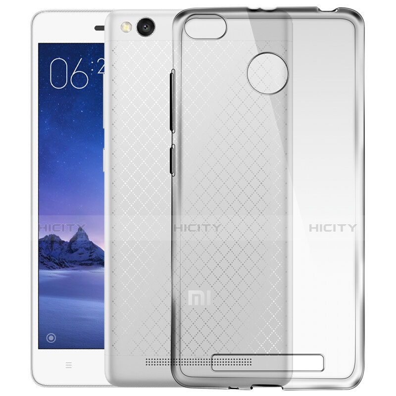 Xiaomi Redmi 3S用極薄ソフトケース シリコンケース 耐衝撃 全面保護 クリア透明 T03 Xiaomi クリア