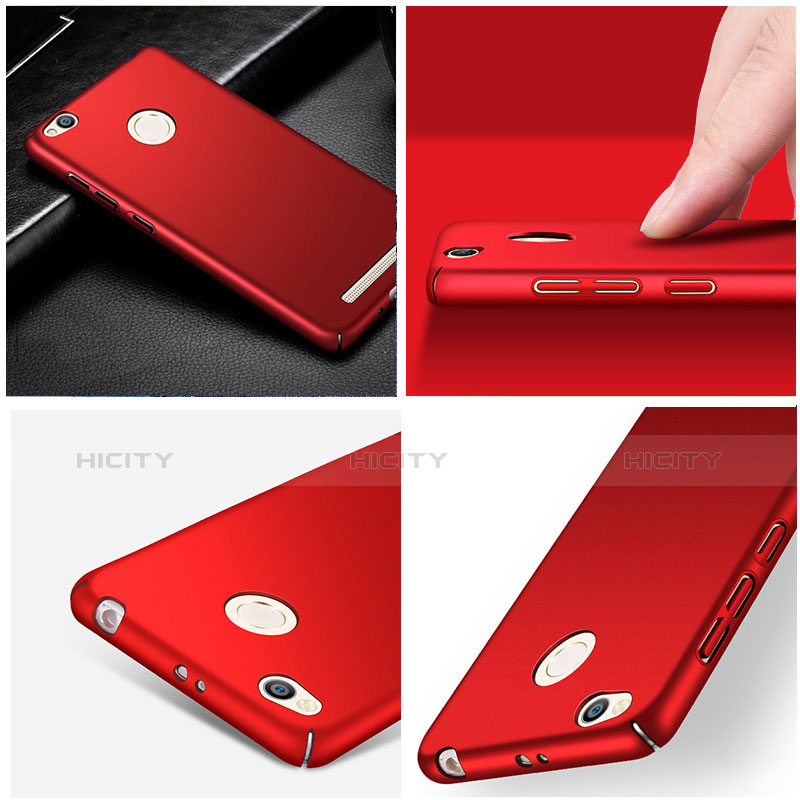 Xiaomi Redmi 3X用ハードケース プラスチック 質感もマット Xiaomi レッド