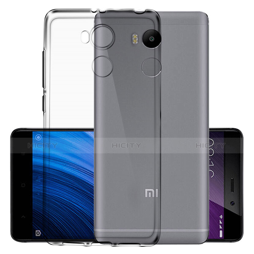 Xiaomi Redmi 4 Prime High Edition用極薄ソフトケース シリコンケース 耐衝撃 全面保護 クリア透明 Xiaomi グレー