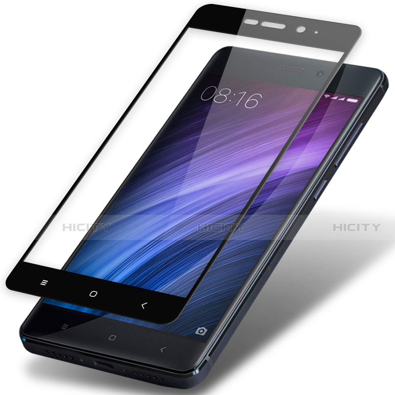 Xiaomi Redmi 4 Prime High Edition用強化ガラス フル液晶保護フィルム F02 Xiaomi ブラック