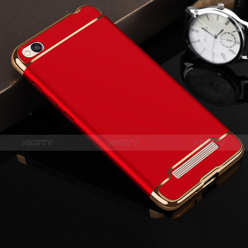 Xiaomi Redmi 4A用ケース 高級感 手触り良い メタル兼プラスチック バンパー Xiaomi レッド