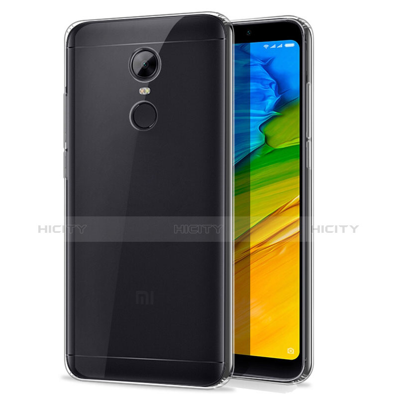 Xiaomi Redmi 5 Plus用極薄ソフトケース シリコンケース 耐衝撃 全面保護 クリア透明 T02 Xiaomi クリア