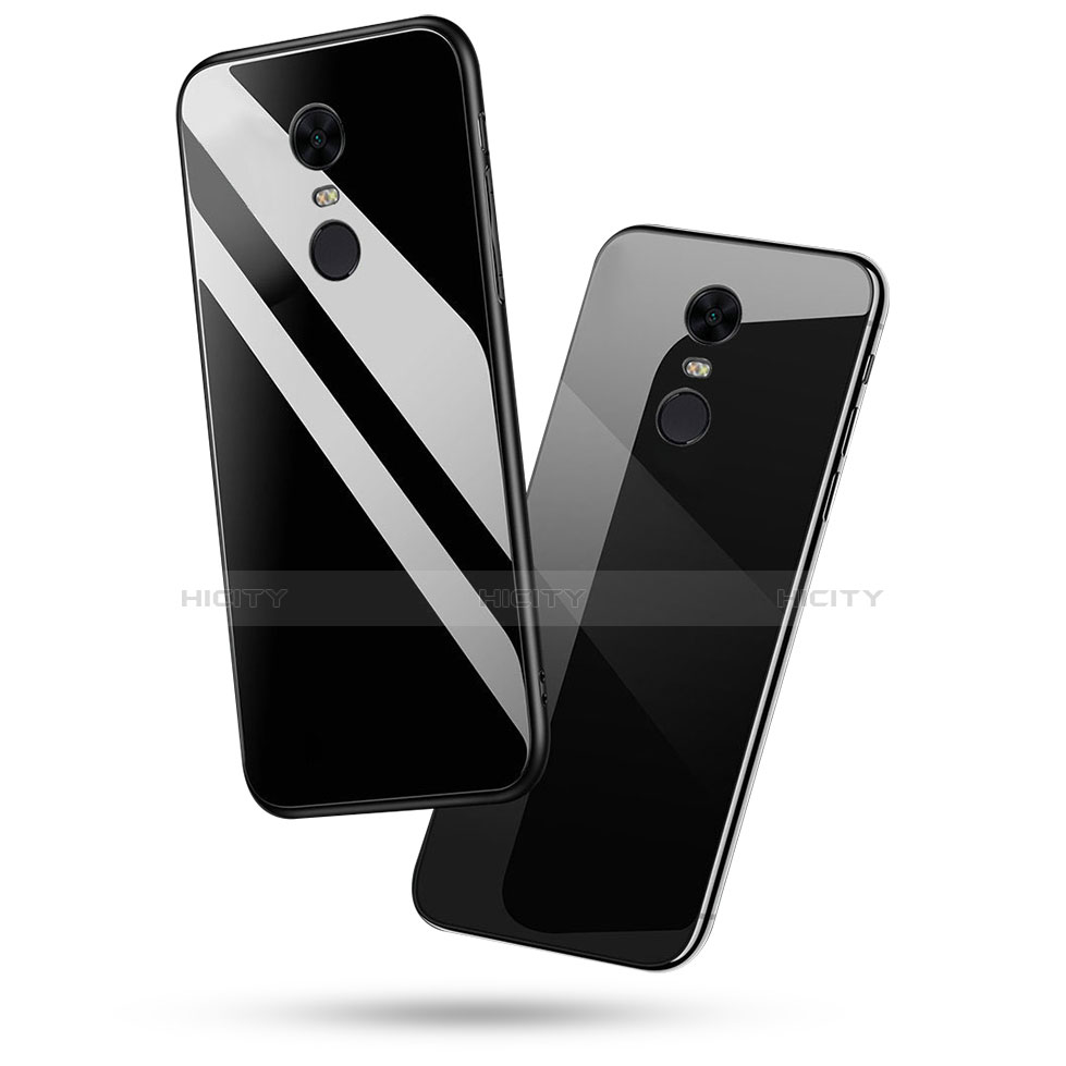 Xiaomi Redmi 5 Plus用ハイブリットバンパーケース プラスチック 鏡面 カバー アンド指輪 Xiaomi 