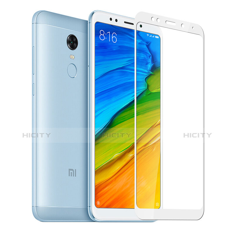 Xiaomi Redmi 5 Plus用強化ガラス フル液晶保護フィルム Xiaomi ホワイト