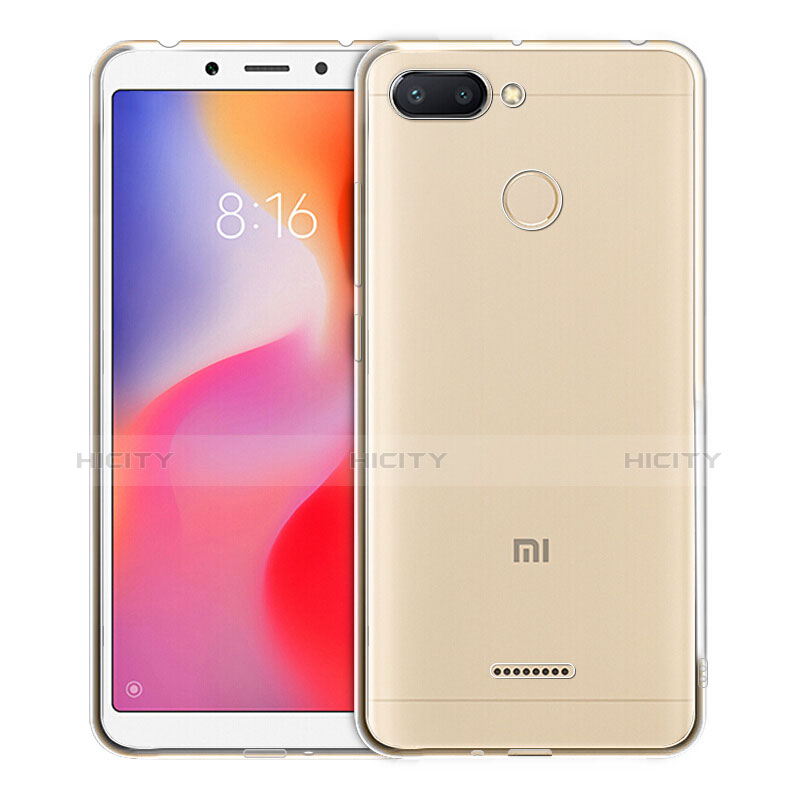 Xiaomi Redmi 6用極薄ソフトケース シリコンケース 耐衝撃 全面保護 クリア透明 カバー Xiaomi クリア