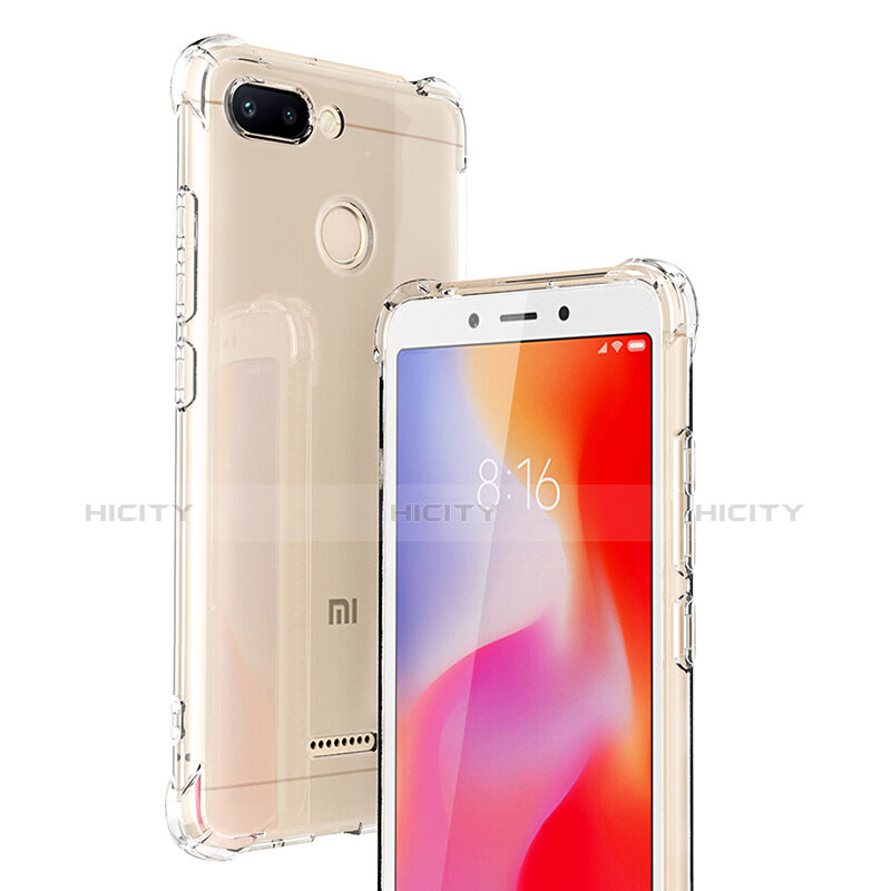 Xiaomi Redmi 6用極薄ソフトケース シリコンケース 耐衝撃 全面保護 クリア透明 T06 Xiaomi クリア