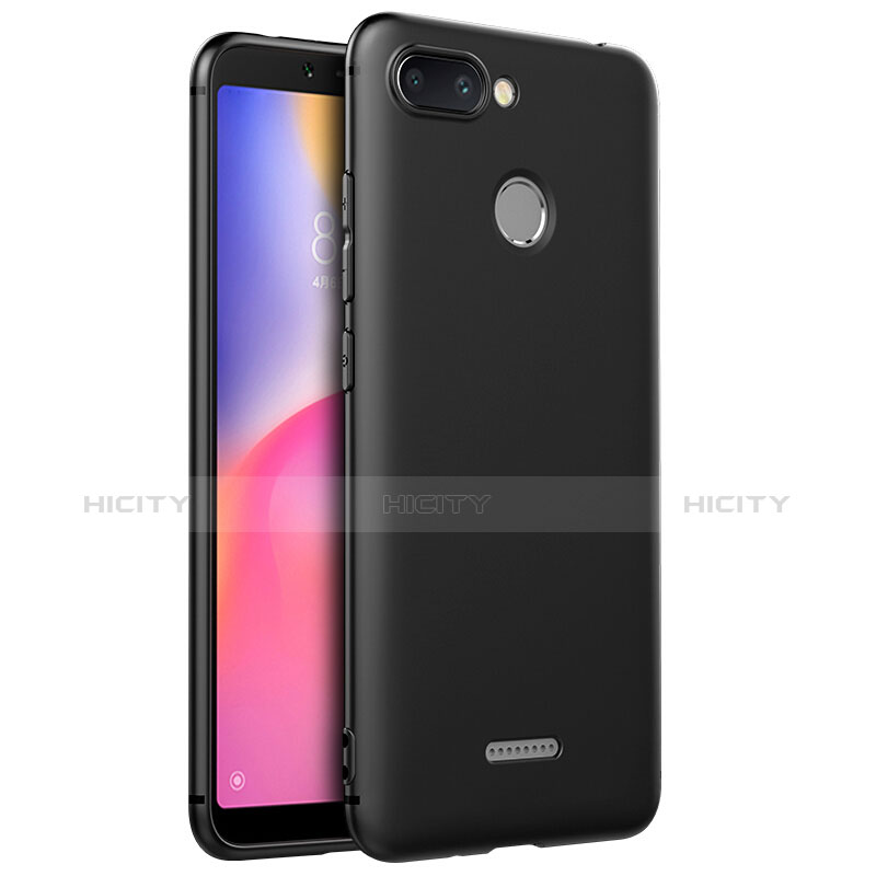 Xiaomi Redmi 6用極薄ソフトケース シリコンケース 耐衝撃 全面保護 S02 Xiaomi ブラック