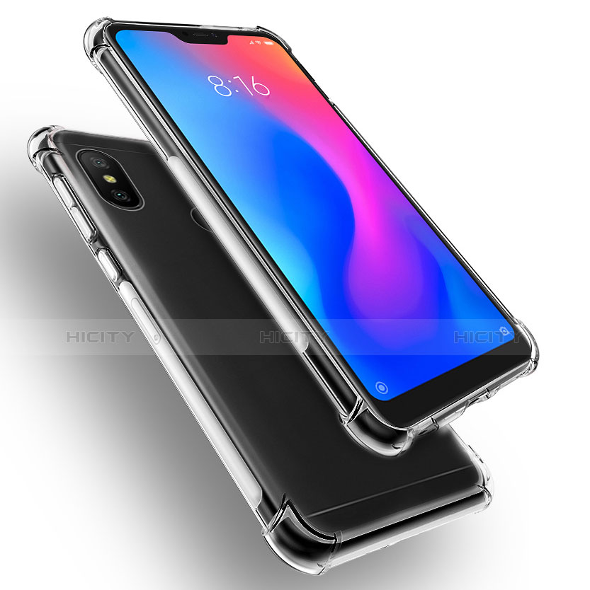 Xiaomi Redmi 6 Pro用極薄ソフトケース シリコンケース 耐衝撃 全面保護 クリア透明 T02 Xiaomi クリア