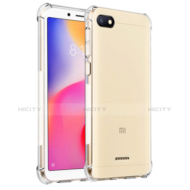 Xiaomi Redmi 6A用極薄ソフトケース シリコンケース 耐衝撃 全面保護 クリア透明 R01 Xiaomi クリア