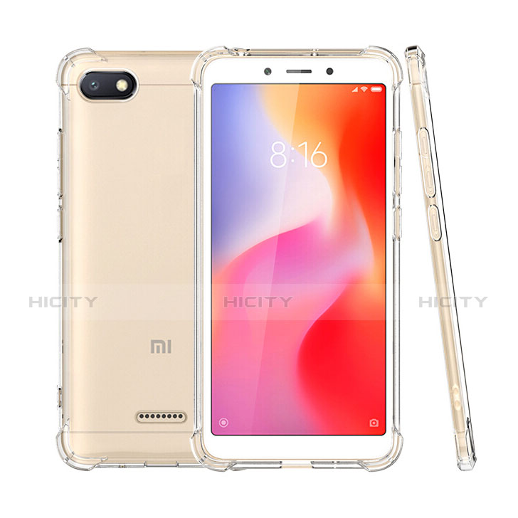 Xiaomi Redmi 6A用極薄ソフトケース シリコンケース 耐衝撃 全面保護 クリア透明 T02 Xiaomi クリア