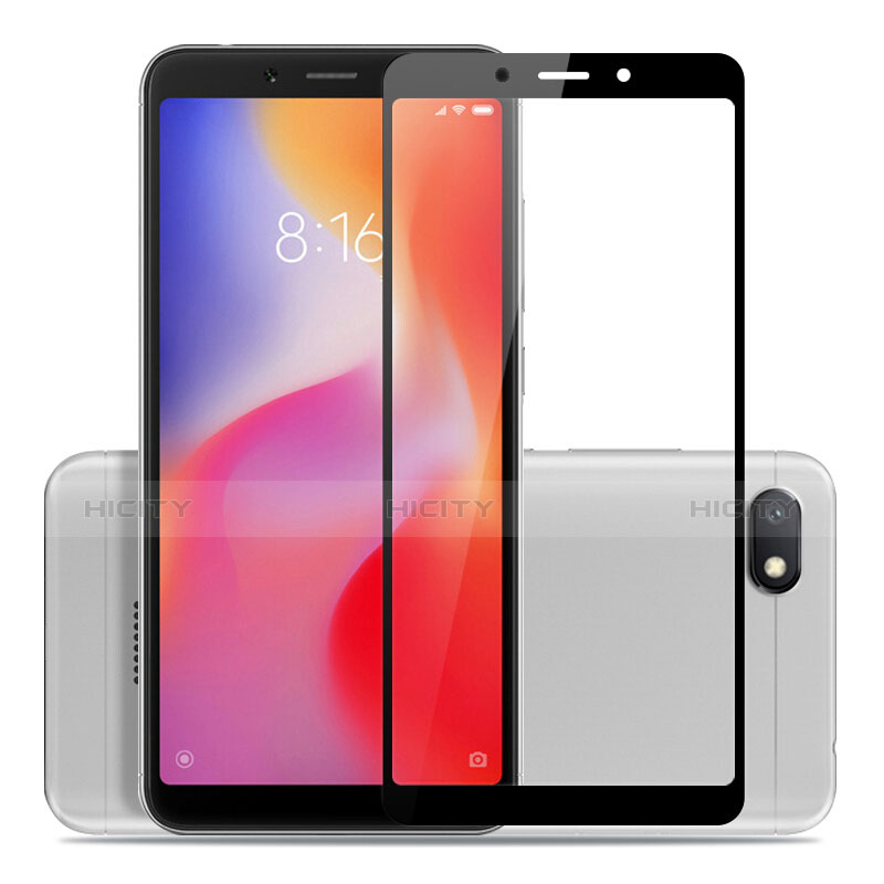 Xiaomi Redmi 6A用強化ガラス フル液晶保護フィルム Xiaomi ブラック