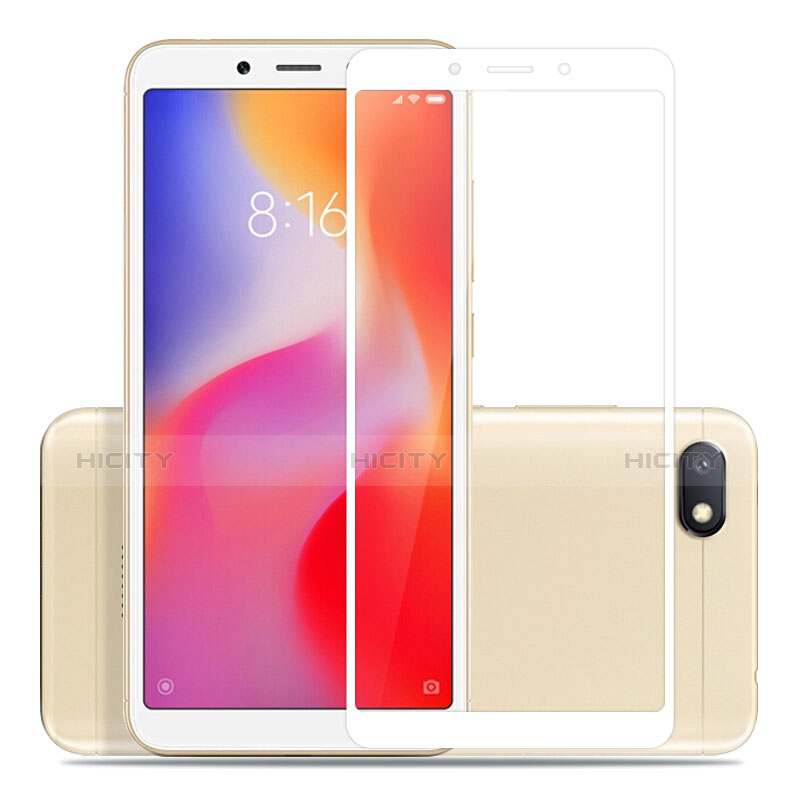 Xiaomi Redmi 6A用強化ガラス フル液晶保護フィルム Xiaomi ホワイト