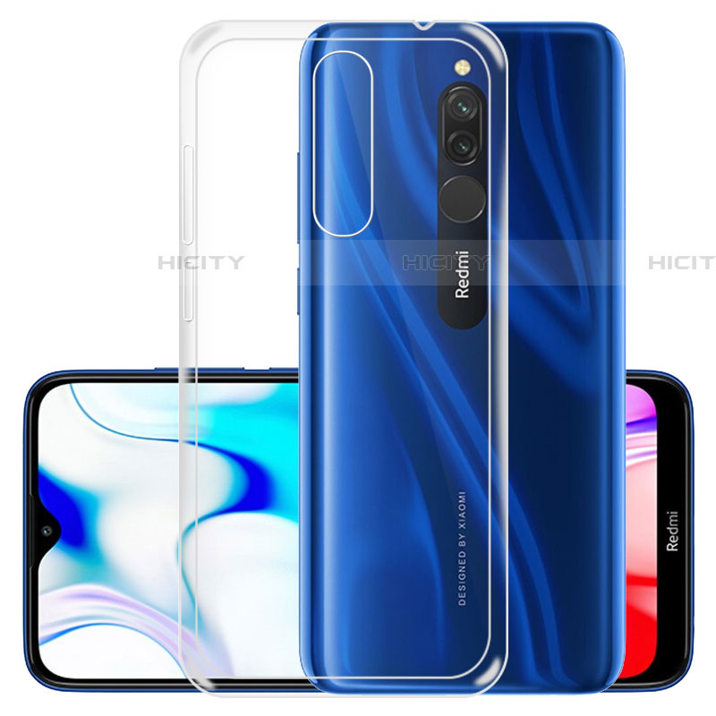 Xiaomi Redmi 8用極薄ソフトケース シリコンケース 耐衝撃 全面保護 クリア透明 カバー Xiaomi クリア