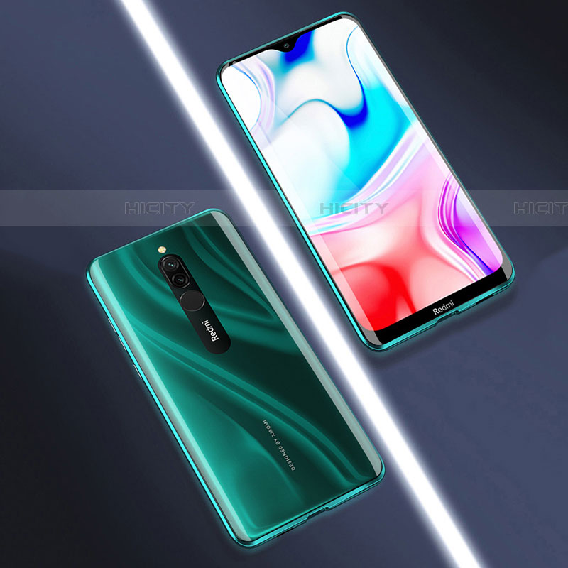 Xiaomi Redmi 8用ケース 高級感 手触り良い アルミメタル 製の金属製 360度 フルカバーバンパー 鏡面 カバー M01 Xiaomi 