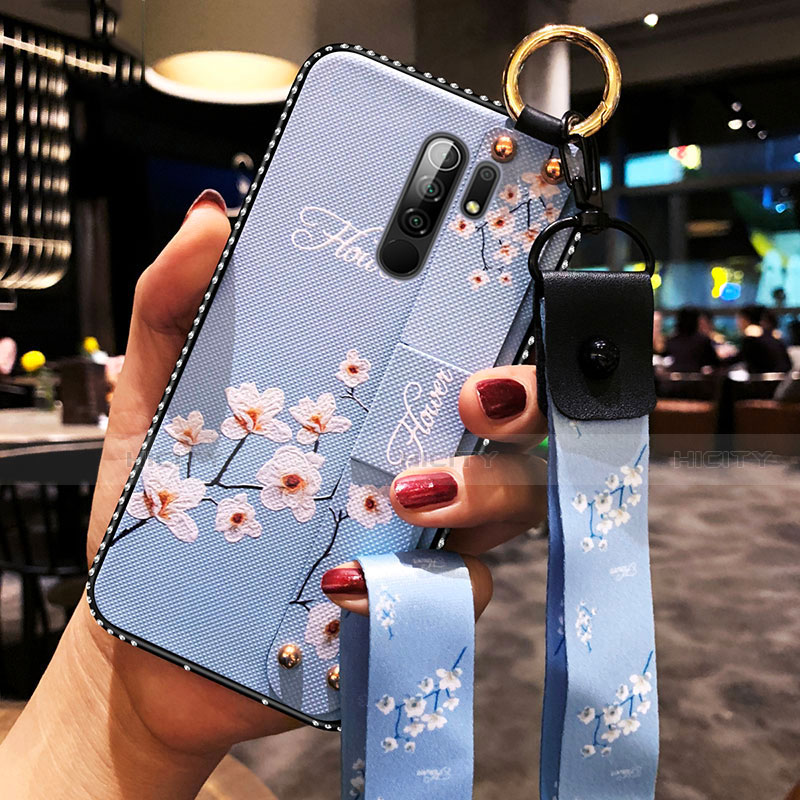 Xiaomi Redmi 9用シリコンケース ソフトタッチラバー 花 カバー Xiaomi 