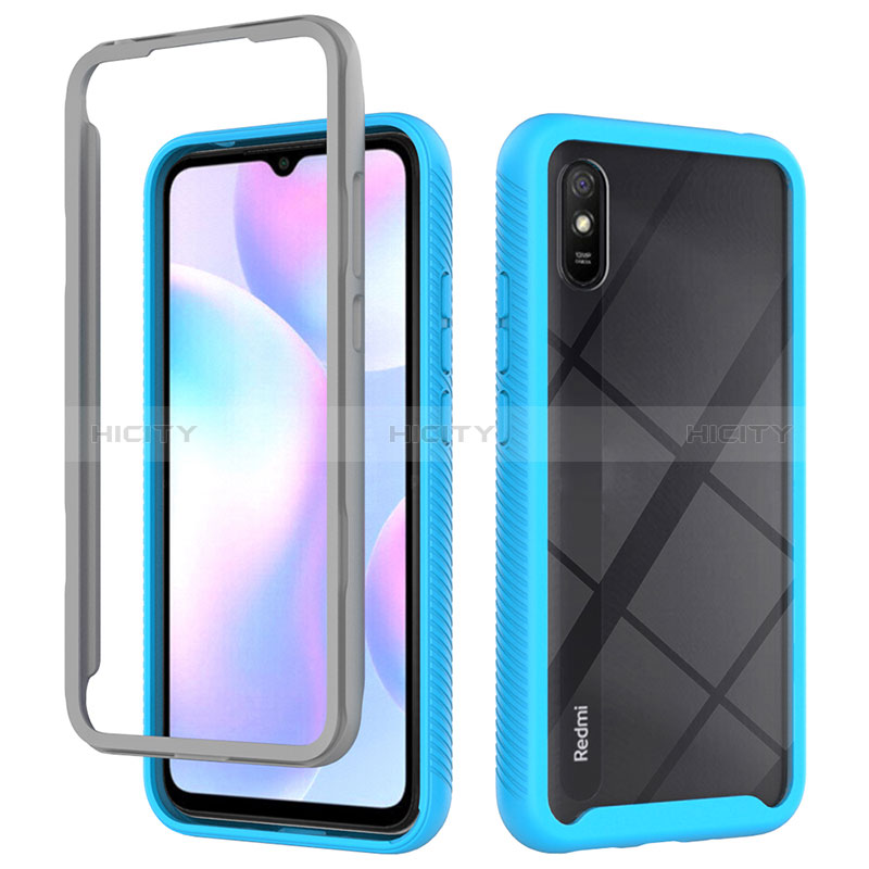 Xiaomi Redmi 9A用360度 フルカバー ハイブリットバンパーケース クリア透明 プラスチック カバー ZJ4 Xiaomi 