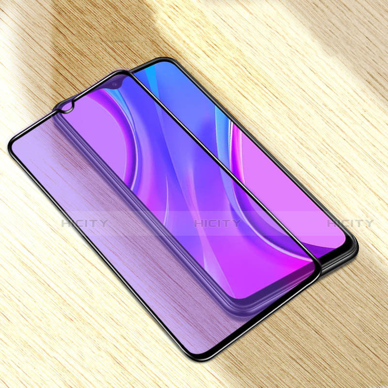 Xiaomi Redmi 9A用強化ガラス フル液晶保護フィルム アンチグレア ブルーライト Xiaomi ブラック