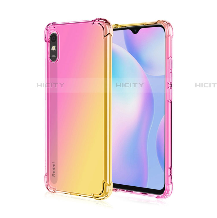 Xiaomi Redmi 9AT用極薄ソフトケース シリコンケース 耐衝撃 全面保護 クリア透明 S01 Xiaomi イエロー