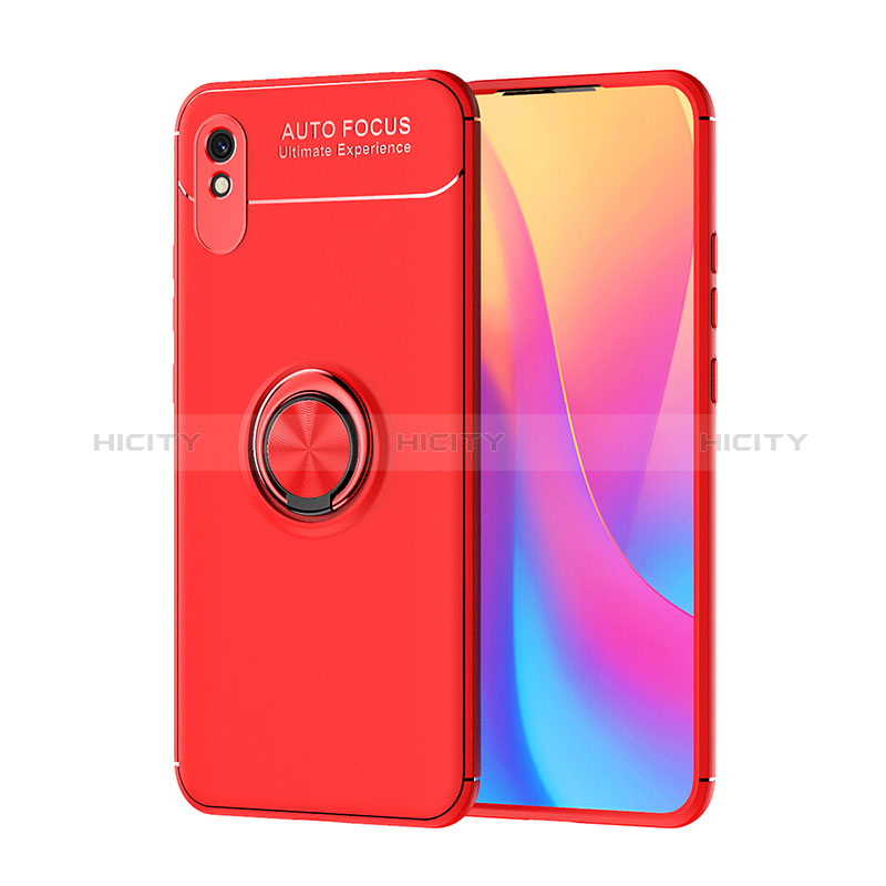 Xiaomi Redmi 9AT用極薄ソフトケース シリコンケース 耐衝撃 全面保護 アンド指輪 マグネット式 バンパー SD1 Xiaomi 