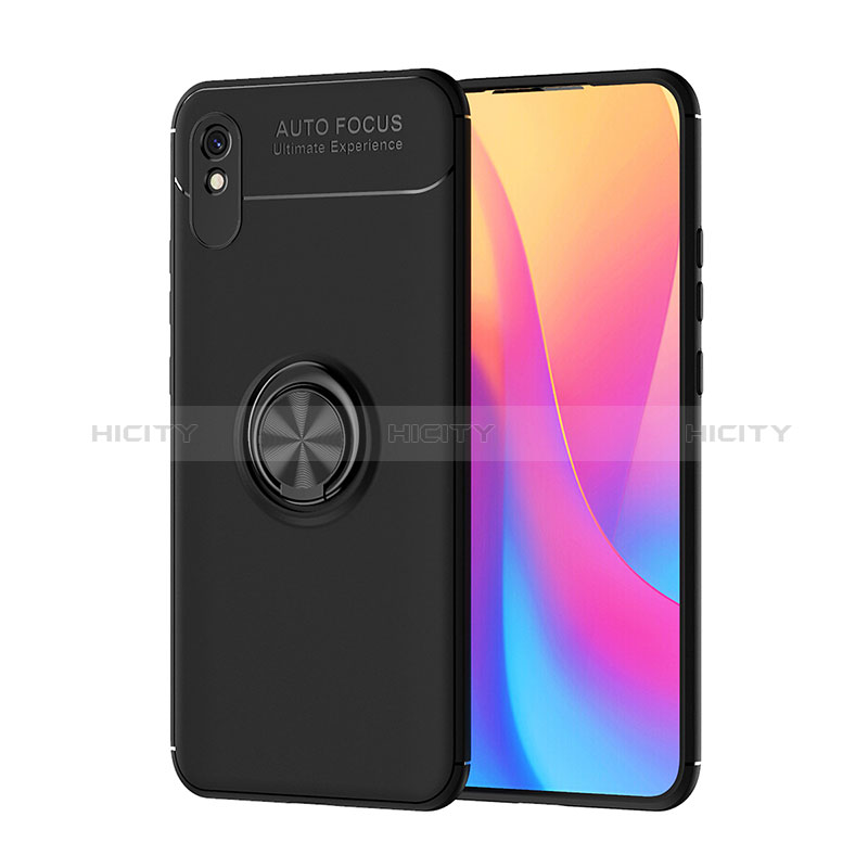 Xiaomi Redmi 9AT用極薄ソフトケース シリコンケース 耐衝撃 全面保護 アンド指輪 マグネット式 バンパー SD1 Xiaomi 