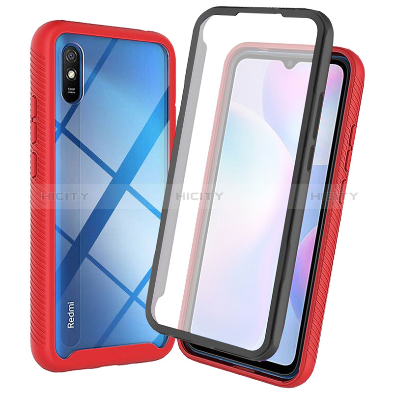 Xiaomi Redmi 9AT用360度 フルカバー ハイブリットバンパーケース クリア透明 プラスチック カバー ZJ3 Xiaomi 