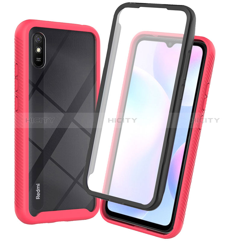 Xiaomi Redmi 9AT用360度 フルカバー ハイブリットバンパーケース クリア透明 プラスチック カバー ZJ3 Xiaomi 