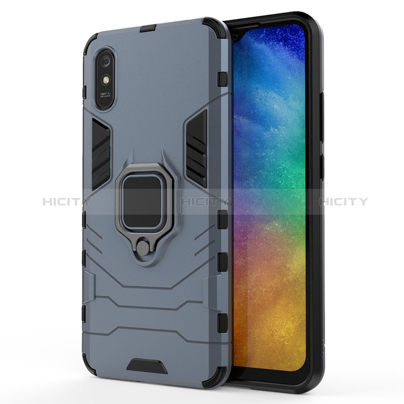 Xiaomi Redmi 9AT用ハイブリットバンパーケース プラスチック アンド指輪 マグネット式 KC2 Xiaomi 