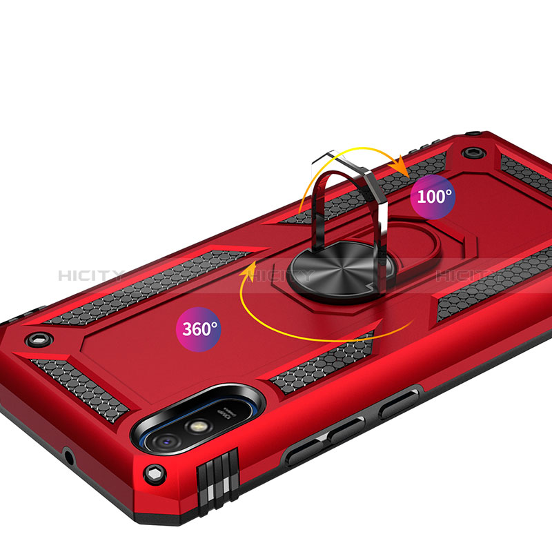 Xiaomi Redmi 9AT用ハイブリットバンパーケース プラスチック アンド指輪 マグネット式 MQ3 Xiaomi 
